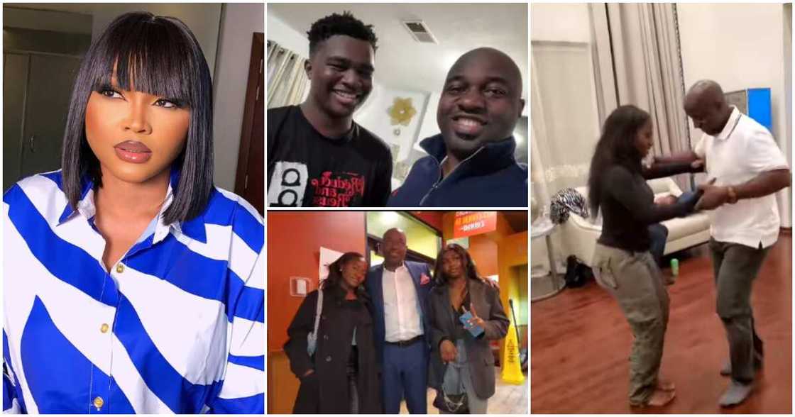 Mercy Aigbe's husband Kazim Adeoti spends time with his children from first wife. Mercy Aigbe's husband Kazim Adeoti spends time with his children from first wife.