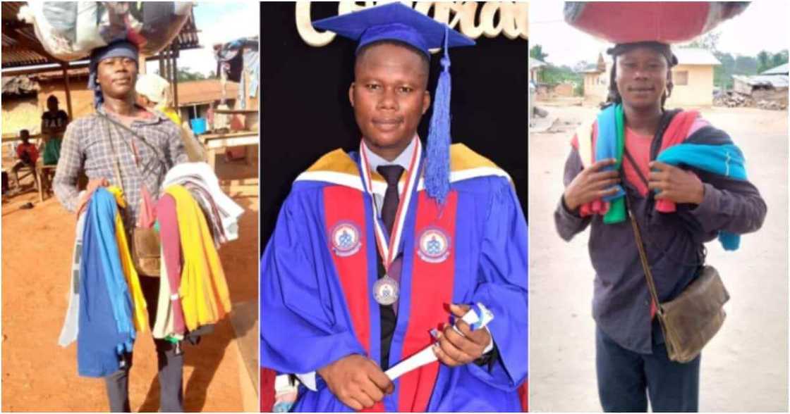 I am tired: First-class graduate who sells second-hand clothes cries out, says he needs a job I am tired: First-class graduate who sells second-hand clothes cries out, says he needs a job
