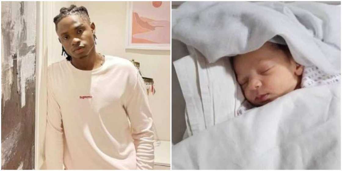 Baby Daddy Gang: Nigerian Rapper Lil Kesh Reportedly Becomes First Time Father, Shares Cute Photo of New Born Baby Daddy Gang: Nigerian Rapper Lil Kesh Reportedly Becomes First Time Father, Shares Cute Photo of New Born