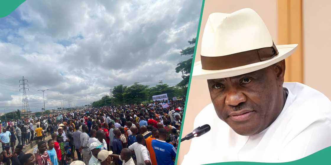 Wike speaks on first day of hardship protest