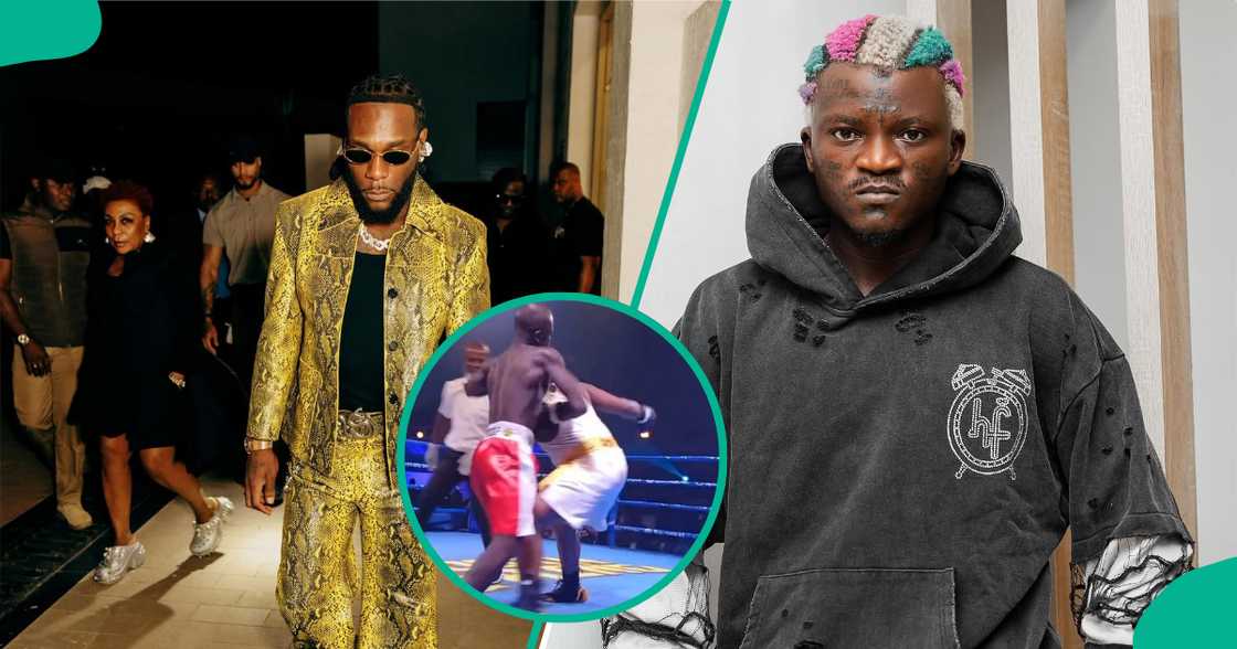 Burna Boy gifts Portable N20 Million for defeating Speed Darlington. Burna Boy gifts Portable N20 Million for defeating Speed Darlington.