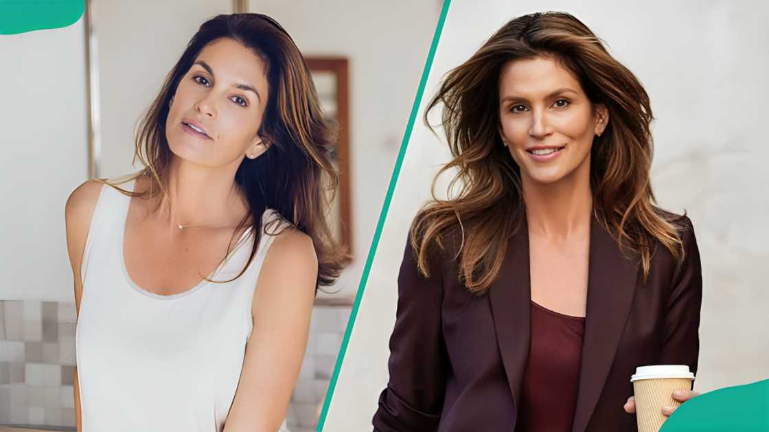 Cindy Crawford posing for the camera Cindy Crawford posing for the camera