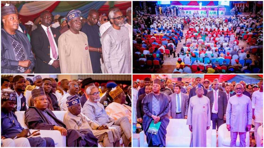 Tinubu meets Labour leaders/2023 presidential election/APC candidate Tinubu meets Labour leaders/2023 presidential election/APC candidate