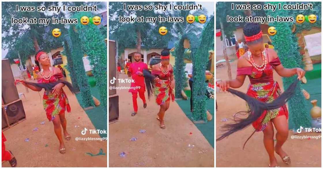 Shy bride, bride dances Shy bride, bride dances