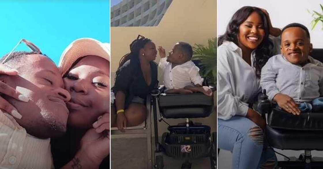 Lady shows off disabled husband, I followed God's leading