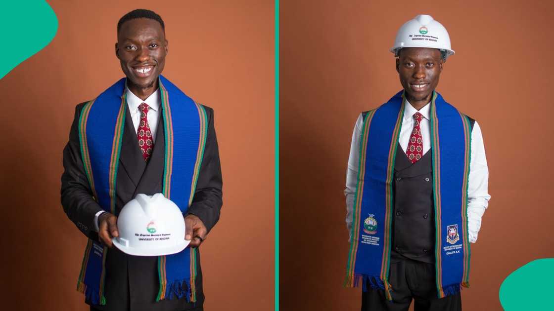 A UI engineering has celebrated his induction into the engineering profession after spending six years pursuing a five-year degree. A UI engineering has celebrated his induction into the engineering profession after spending six years pursuing a five-year degree.