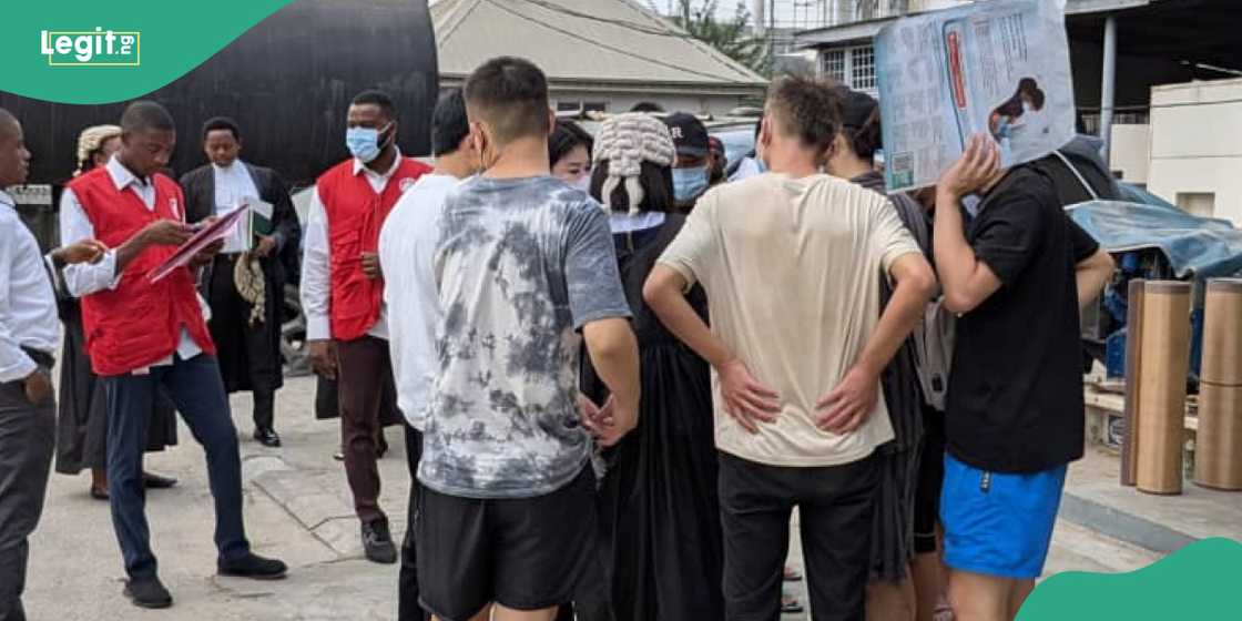 The EFCC has taken action against 9 Chinese nationals in Nigeria over allegation on cybercrimes. The EFCC has taken action against 9 Chinese nationals in Nigeria over allegation on cybercrimes.