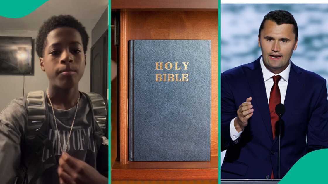 Boy extols Charlie Kirk's qualities. Boy extols Charlie Kirk's qualities.