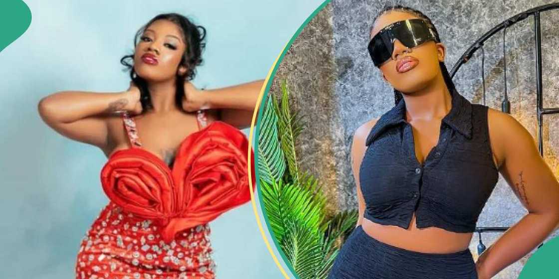 BBNaija Angel Smith slams fan over her vaction. BBNaija Angel Smith slams fan over her vaction.