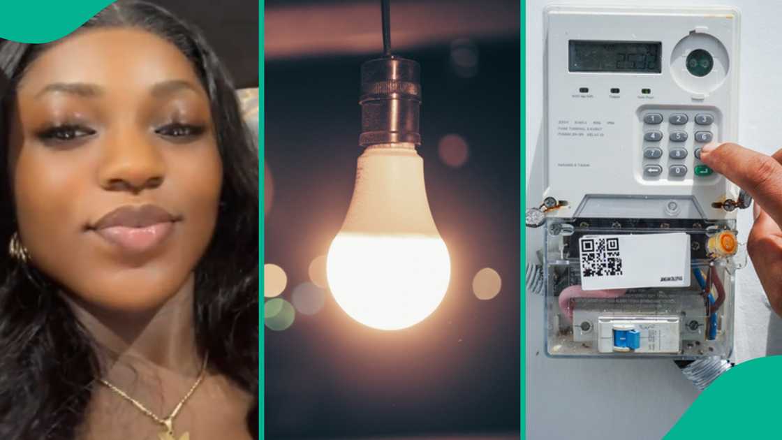 Lady shares how much she is paying for light bill.