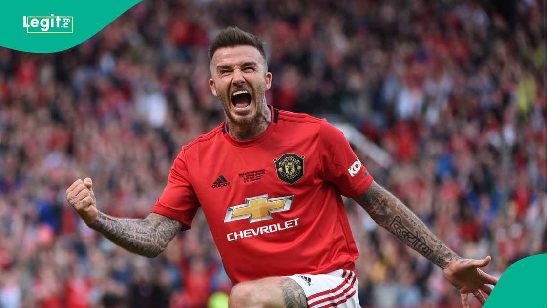 David Beckham, Manchester United. David Beckham, Manchester United.