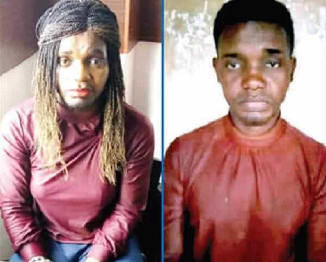 An kama wani gardi da ya yi basaja a matsayin karuwa yana damfarar maza (Hotuna) An kama wani gardi da ya yi basaja a matsayin karuwa yana damfarar maza (Hotuna)