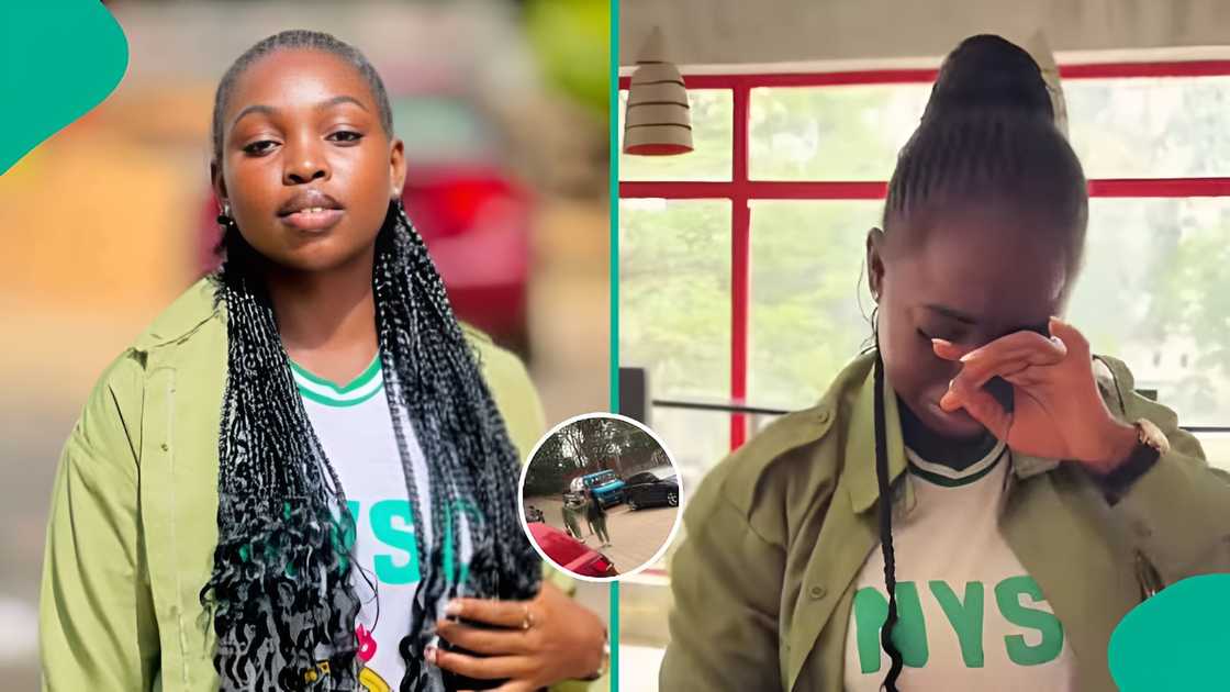 Corps member hugs boyfriend after receiving Valentine’s gift