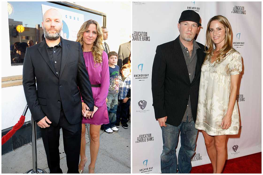 Fred Durst and his ex-wife, Esther Nazarov, at two different events Fred Durst and his ex-wife, Esther Nazarov, at two different events