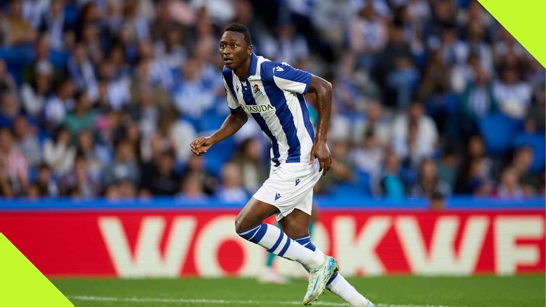 Sadiq Umar in action for Real Sociedad Sadiq Umar in action for Real Sociedad