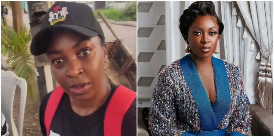 Kate Henshaw at her polling unit, Kate Henshaw Kate Henshaw at her polling unit, Kate Henshaw