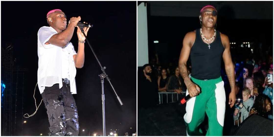 Ruger singing on stage, Ruger on stage Ruger singing on stage, Ruger on stage
