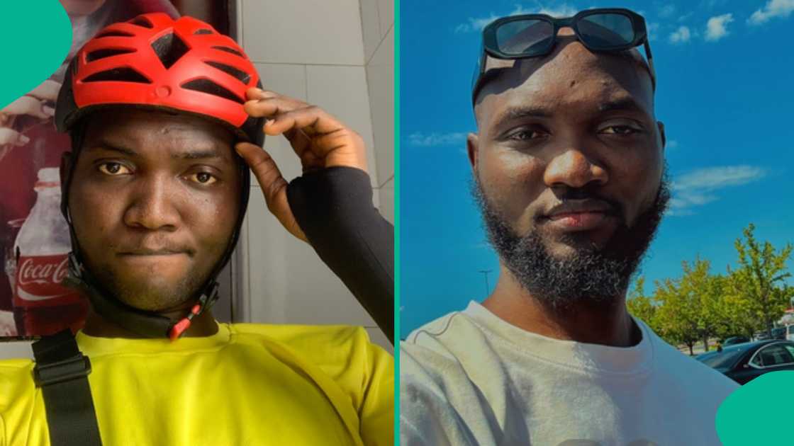 Former delivery guy in Lagos relocates to US, shares photo of his new look Former delivery guy in Lagos relocates to US, shares photo of his new look