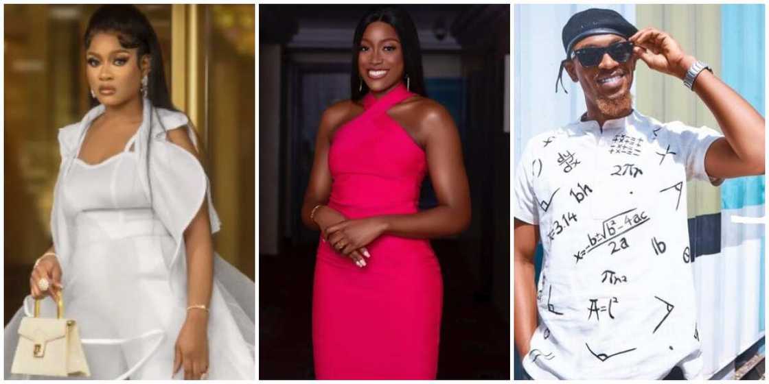 Photos of three BBNaija stars. Photos of three BBNaija stars.