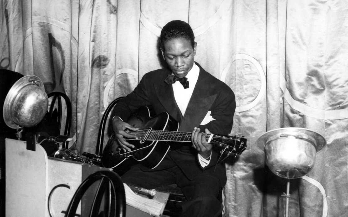 Guitarist Charlie Christian performing in Benny Goodman's band