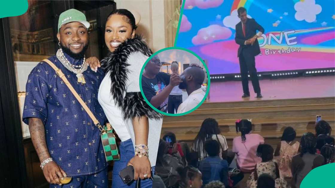 Davido's twins party. Davido's twins party.