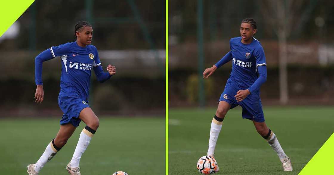 Olutayo Subuloye playing for Chelsea U-18