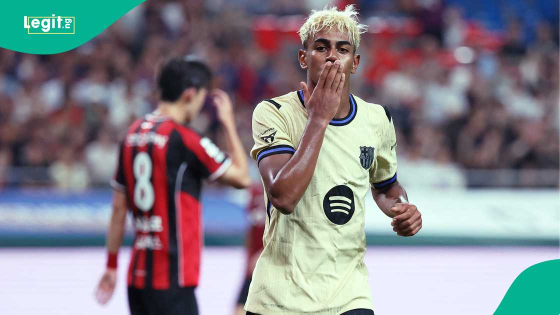 Lamine Yamal, Barcelona, Seoul FC, World Cup Stadium, South Korea Lamine Yamal, Barcelona, Seoul FC, World Cup Stadium, South Korea