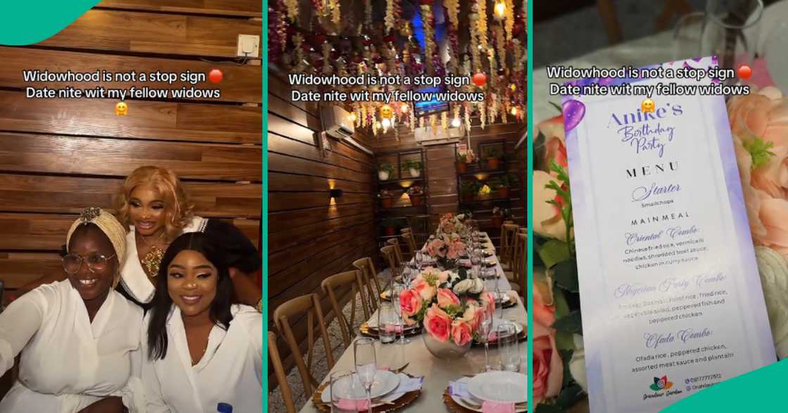 Nigerian lady treats her fellow widows to lovely date night on her birthday, video trends