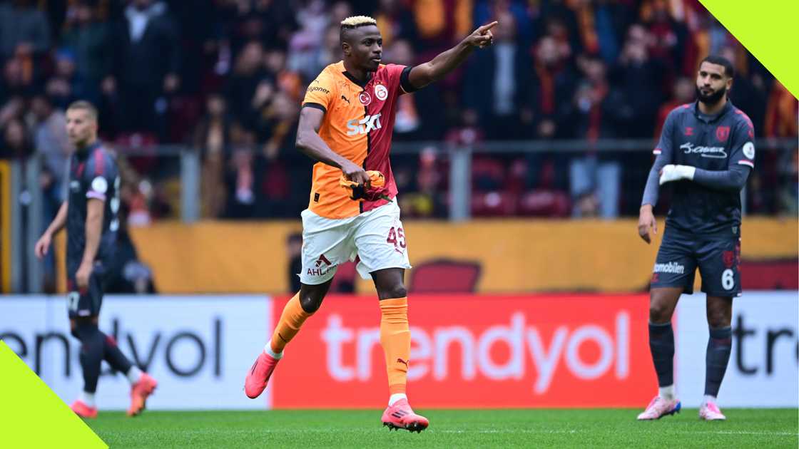 Victor Osimhen, Galatasaray, Samsunspor, Ali Sami Yen Spor Kompleksi, Istanbul, Turkiye, Super Lig. Victor Osimhen, Galatasaray, Samsunspor, Ali Sami Yen Spor Kompleksi, Istanbul, Turkiye, Super Lig.
