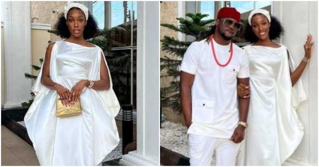 Singer Paul Okoye and his lover Ifeoma