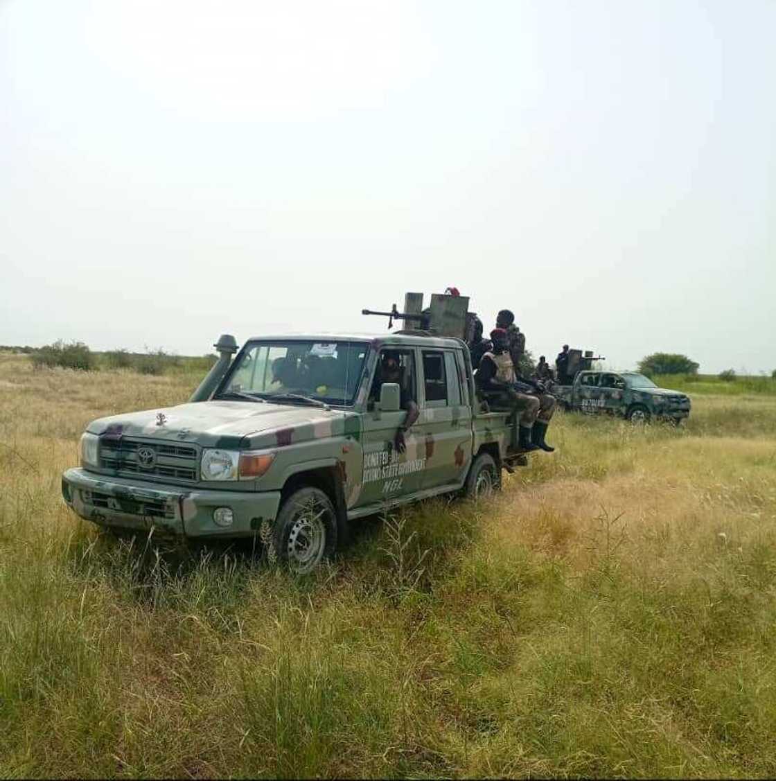 Troops' patrol van in Borno Troops' patrol van in Borno