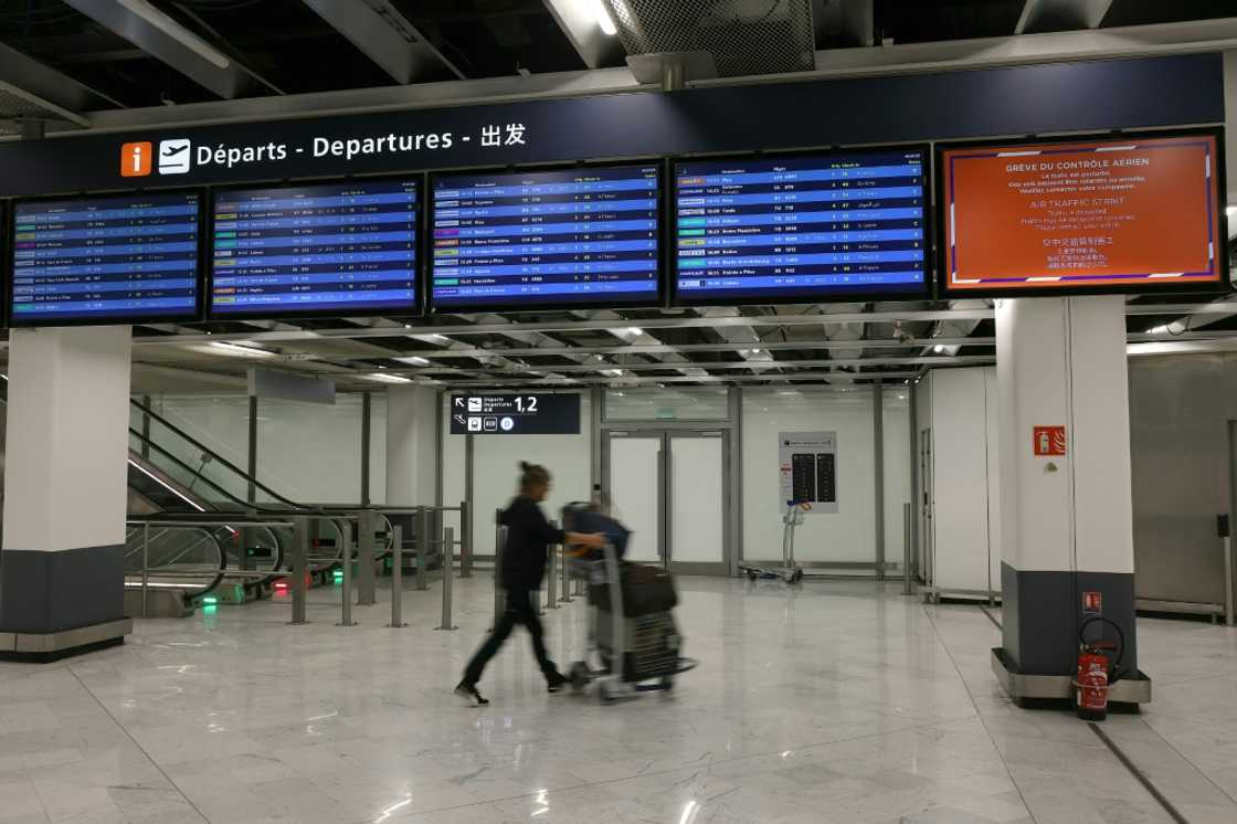 A strike by French air traffic controllers affected air traffic across Western Europe