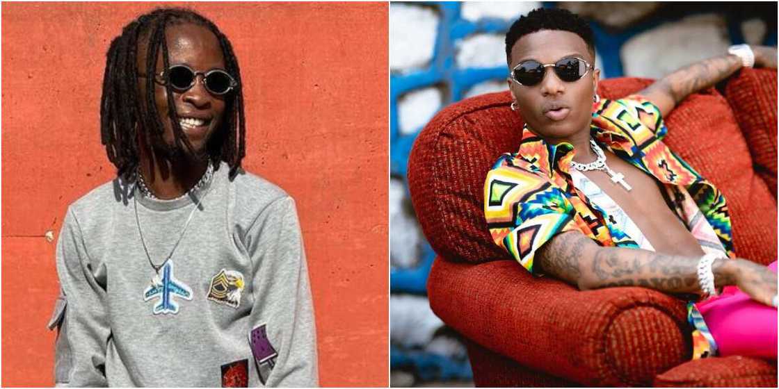 Laycon and Wizkid Laycon and Wizkid