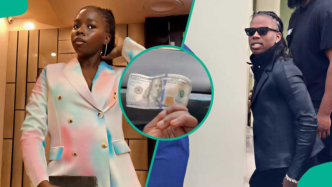 Lady thrilled after Rema gave her money when he visited her church in Benin, displays what he gave her Lady thrilled after Rema gave her money when he visited her church in Benin, displays what he gave her