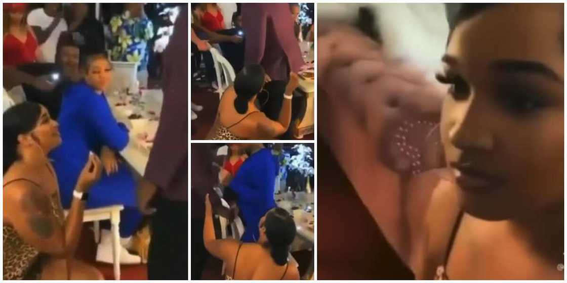 Video shows embarrassing moment man walked out on pretty lady when she proposed to him in public Video shows embarrassing moment man walked out on pretty lady when she proposed to him in public