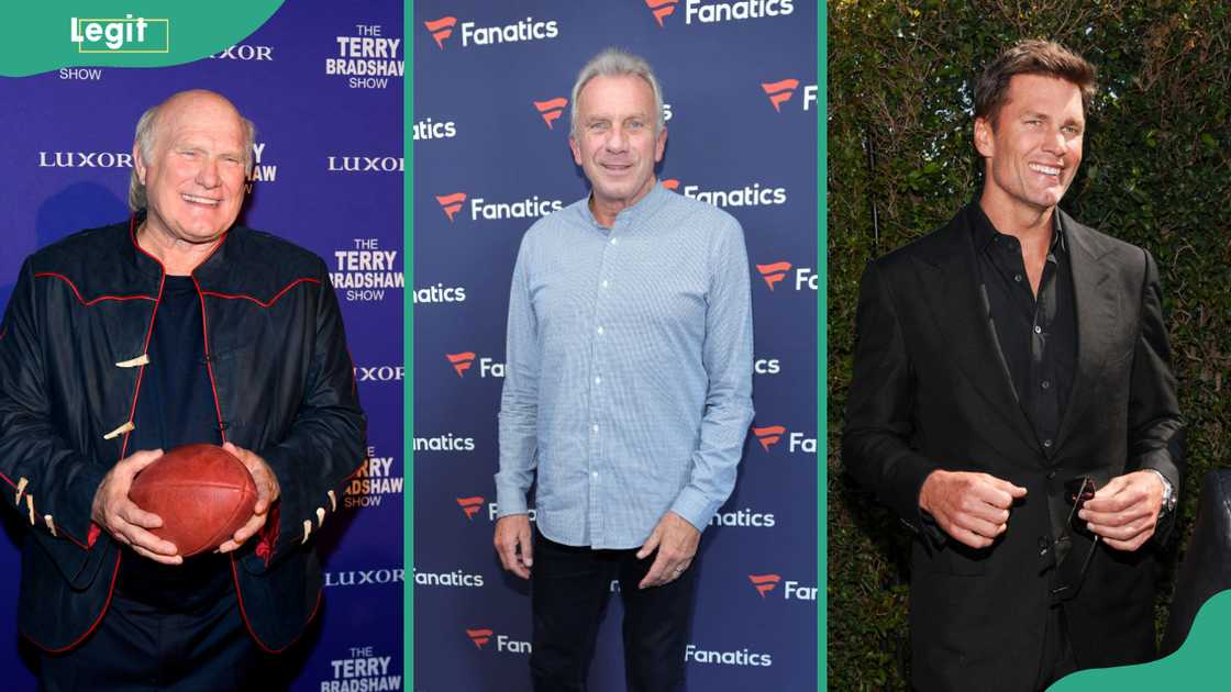 Terry Bradshaw (L), Joe Montana (C) and Tom Brady (R) are some of the quarterbacks with the most Super Bowl wins. Terry Bradshaw (L), Joe Montana (C) and Tom Brady (R) are some of the quarterbacks with the most Super Bowl wins.