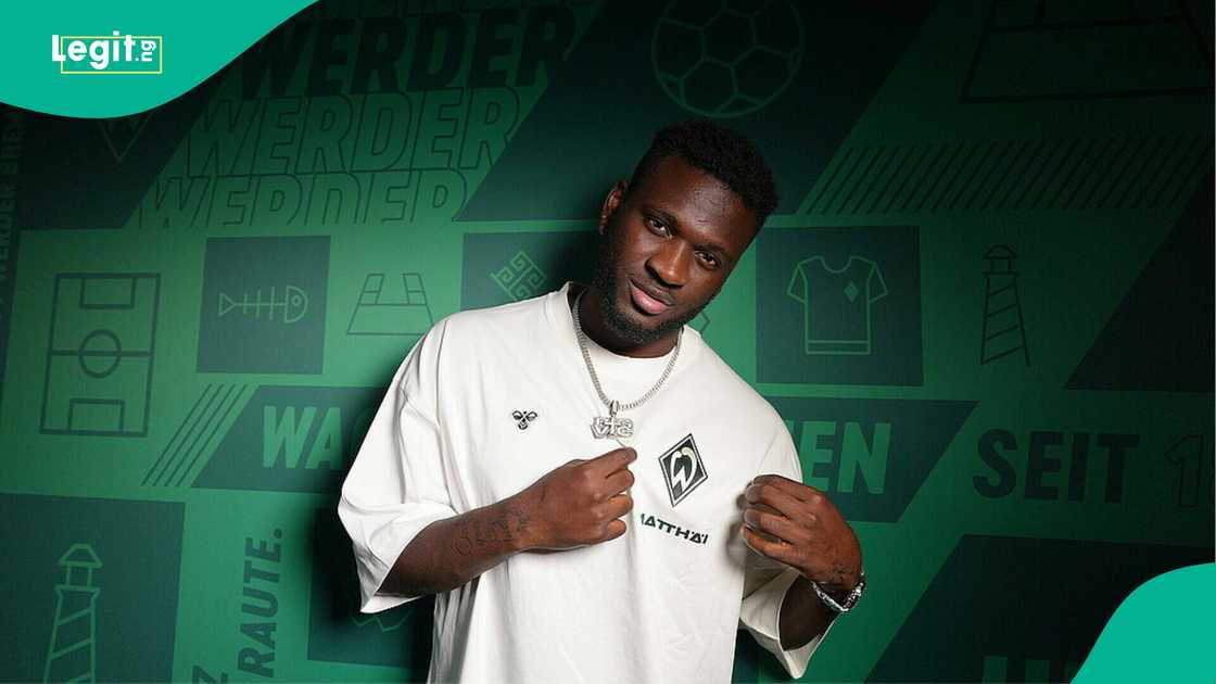 Victor Boniface, SV Werder Bremen, Bremen, Germany, Bundesliga. Victor Boniface, SV Werder Bremen, Bremen, Germany, Bundesliga.