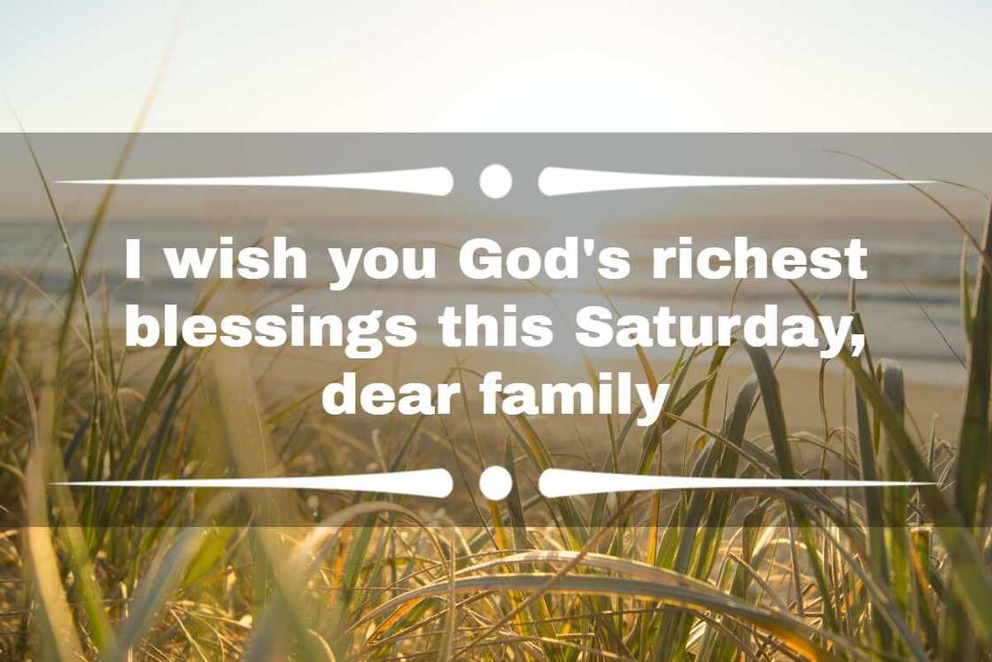 Saturday morning blessings