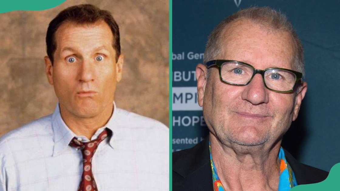 Ed O'Neill then (L) and now (R)