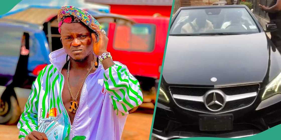 Portable and Abuja fan who gifted him a car. Portable and Abuja fan who gifted him a car.