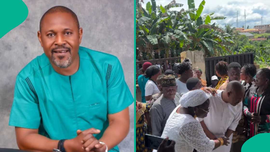 Actor Saidi Balogun spotted at event shortly after daughter's death.