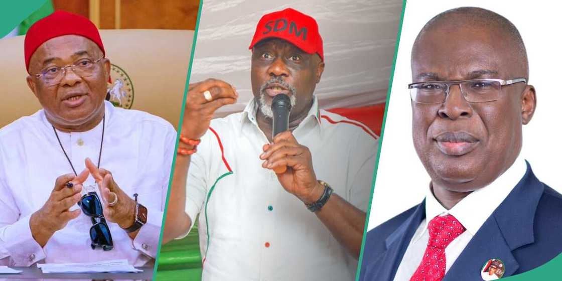 Dino Melaye, Governor Hope Uzodimma, Timipre Sylva, INEC, APC, PDP, LP, Bayelsa state, Kogi, Imo, Witches, Wizards Dino Melaye, Governor Hope Uzodimma, Timipre Sylva, INEC, APC, PDP, LP, Bayelsa state, Kogi, Imo, Witches, Wizards