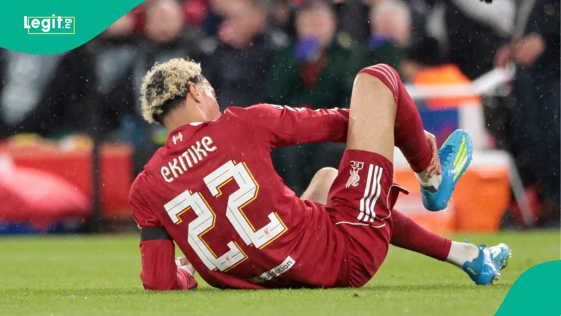 Hugo Ekitike, Liverpool, PSG, UEFA Champions League, Anfield. Hugo Ekitike, Liverpool, PSG, UEFA Champions League, Anfield.