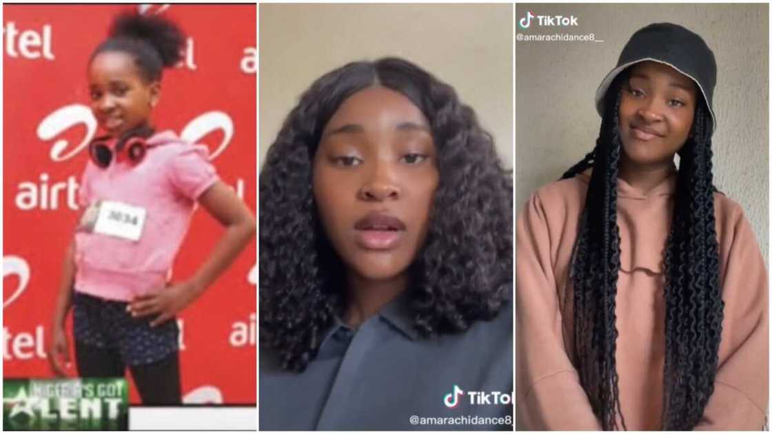 The lady said she is not so little anymore. The lady said she is not so little anymore.