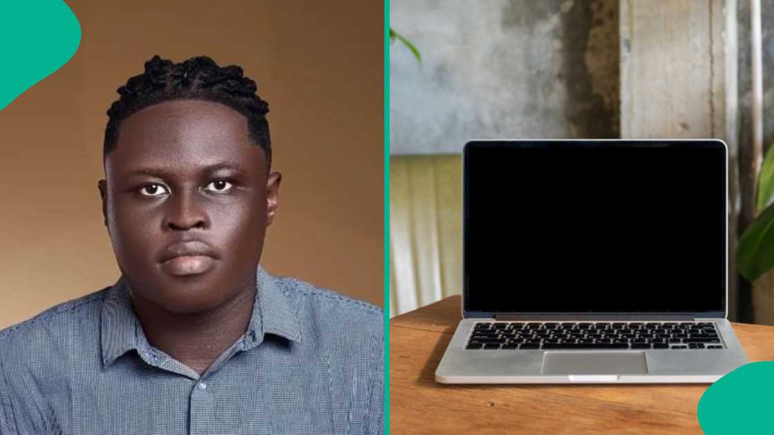 Man shares how thieves stole his laptop and phone. Man shares how thieves stole his laptop and phone.
