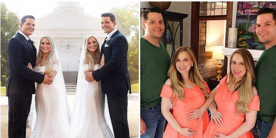 Pregnant identical sisters who married twin brothers reveal the identity of their unborn kids Pregnant identical sisters who married twin brothers reveal the identity of their unborn kids
