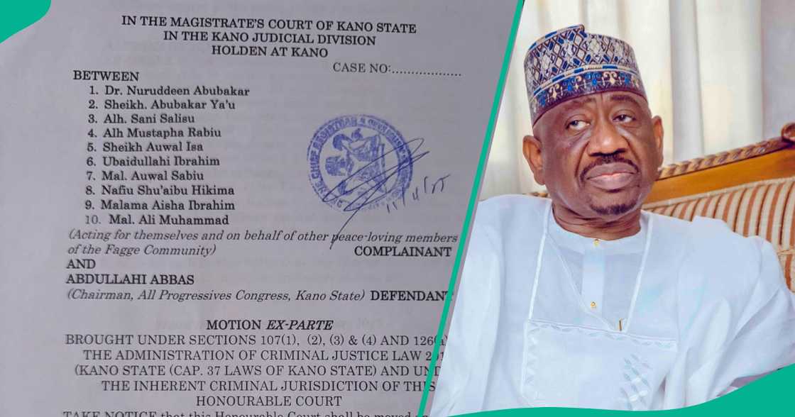 Shugaban APC na Kano, Abdullahi Abbas. Shugaban APC na Kano, Abdullahi Abbas.