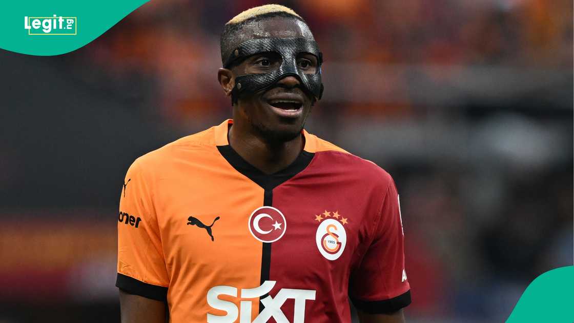 Victor Osimhen, Galatasaray, Istanbul Basaksehir, Rams Park, Istanbul, Turkiye, Super Lig. Victor Osimhen, Galatasaray, Istanbul Basaksehir, Rams Park, Istanbul, Turkiye, Super Lig.