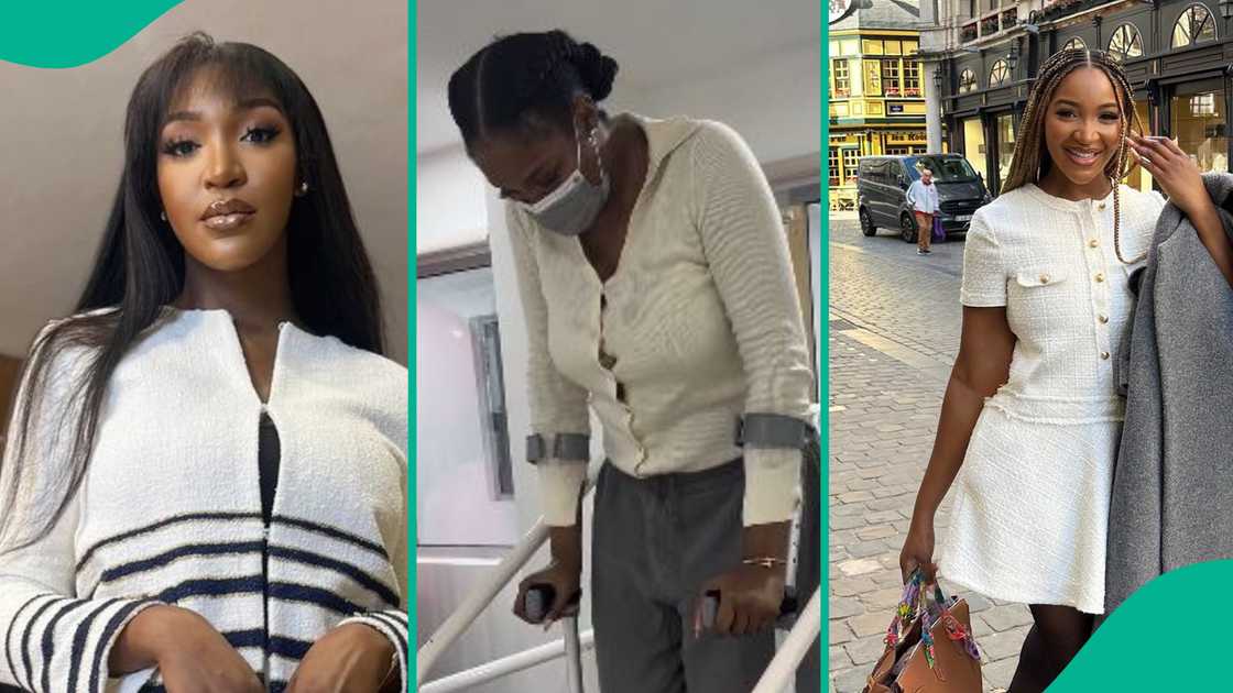 Idia Aisien shares ordeal after accident on vacation. Idia Aisien shares ordeal after accident on vacation.