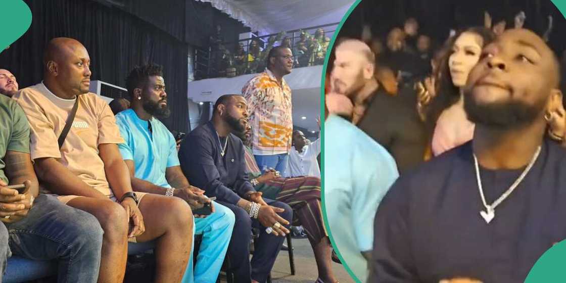 Davido and his DMW crew during crossover service. Davido and his DMW crew during crossover service.